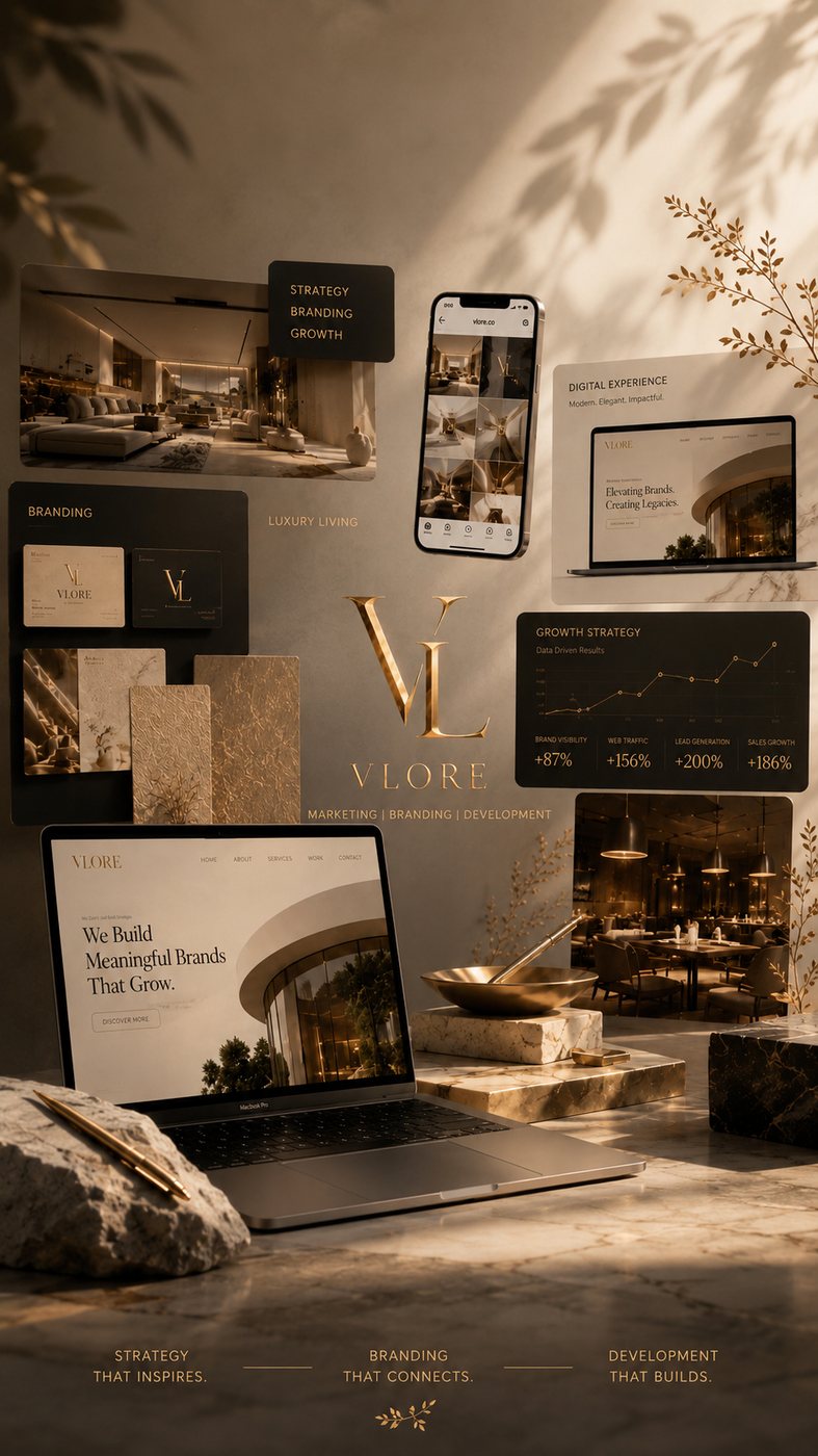VLORE website mockups